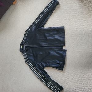 Kenneth Cole Leather Biker Jacket L
